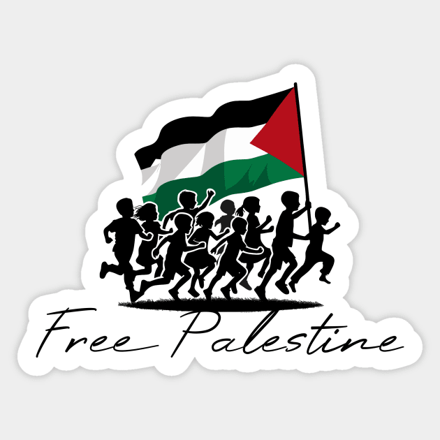 Children's March Free Palestine Sticker by Muslimory